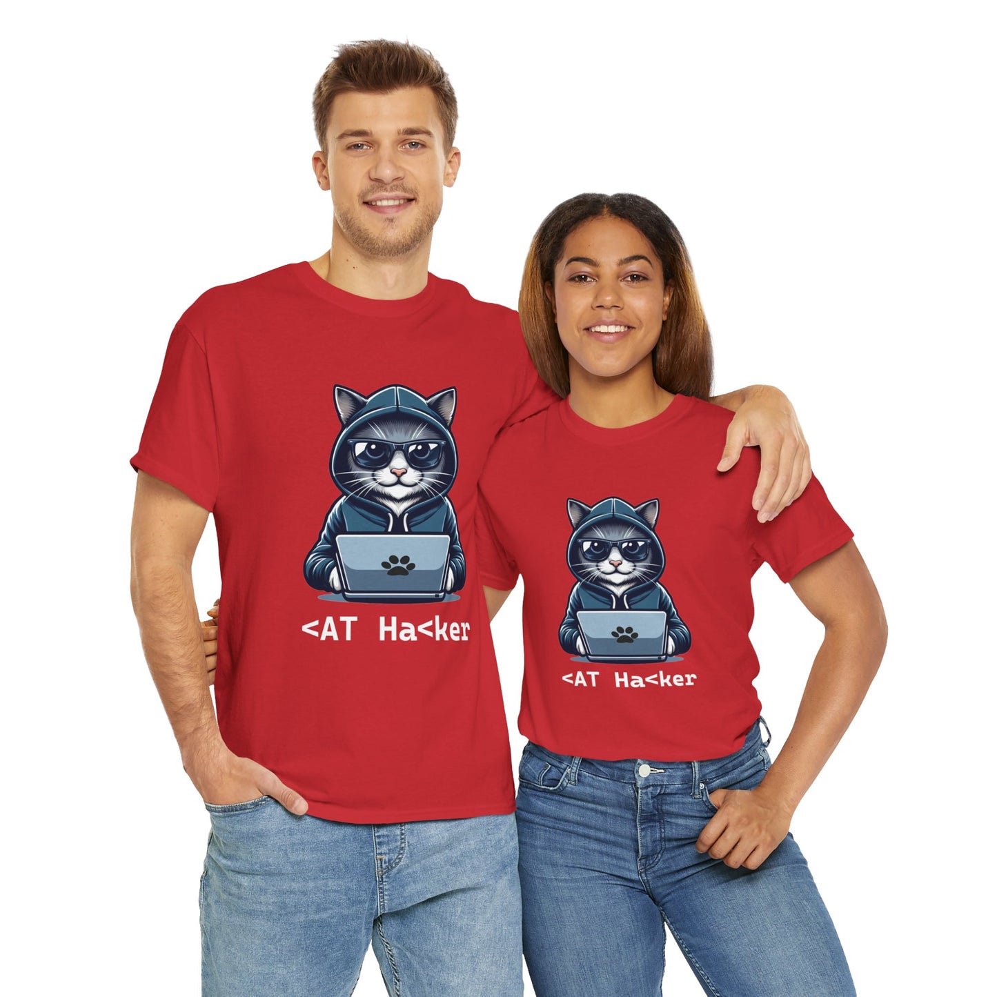 Miau Hacker Unisex Heavy Cotton Tee