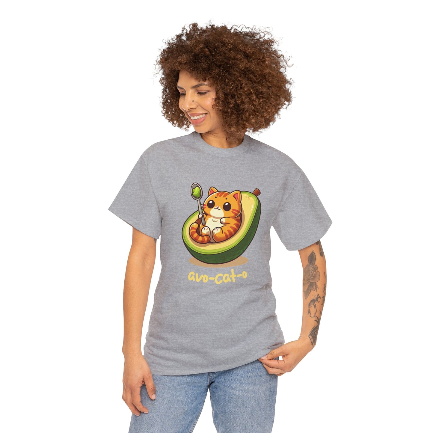 avo-cat-o Unisex Heavy Cotton Tee