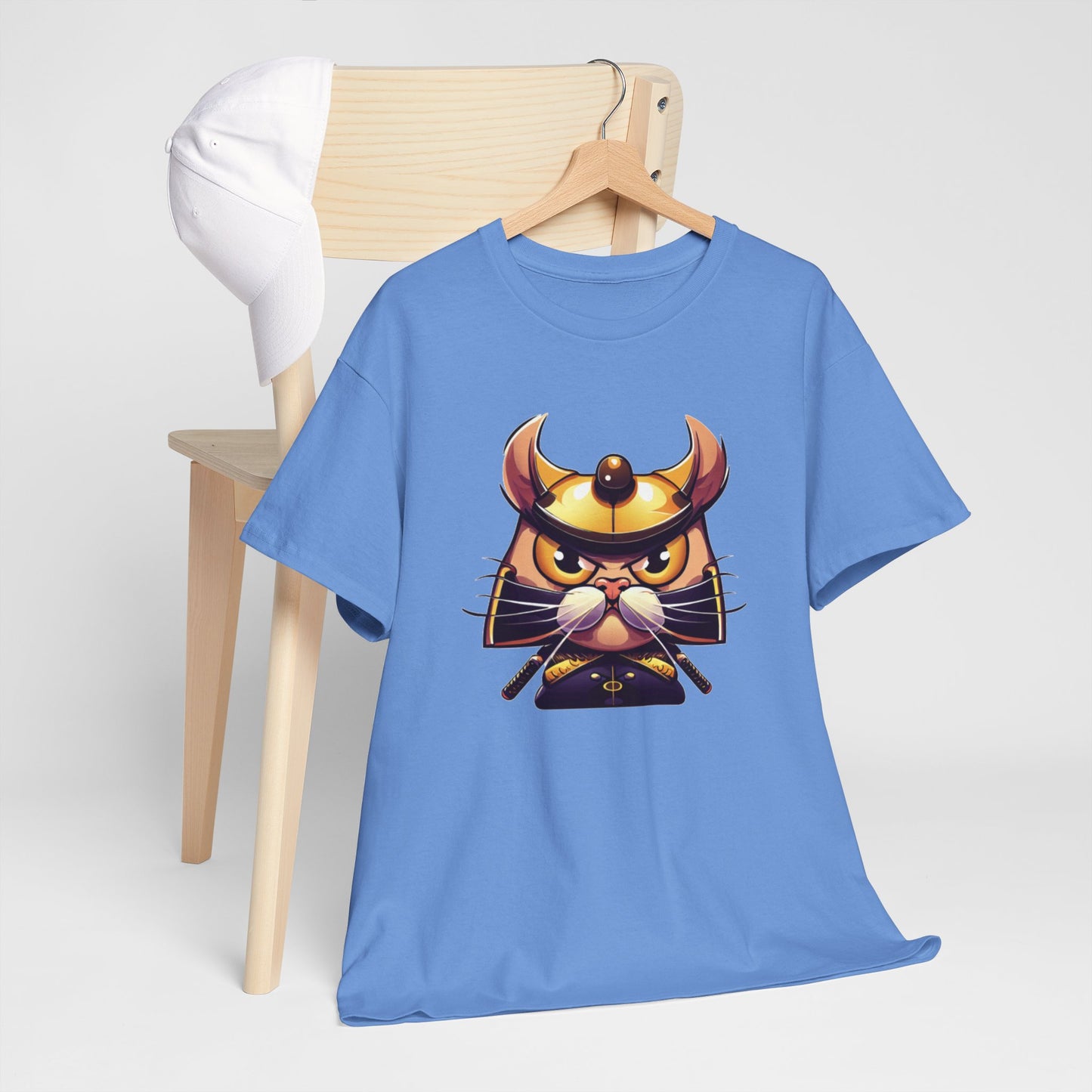 Miau Samurai Unisex Heavy Cotton Tee