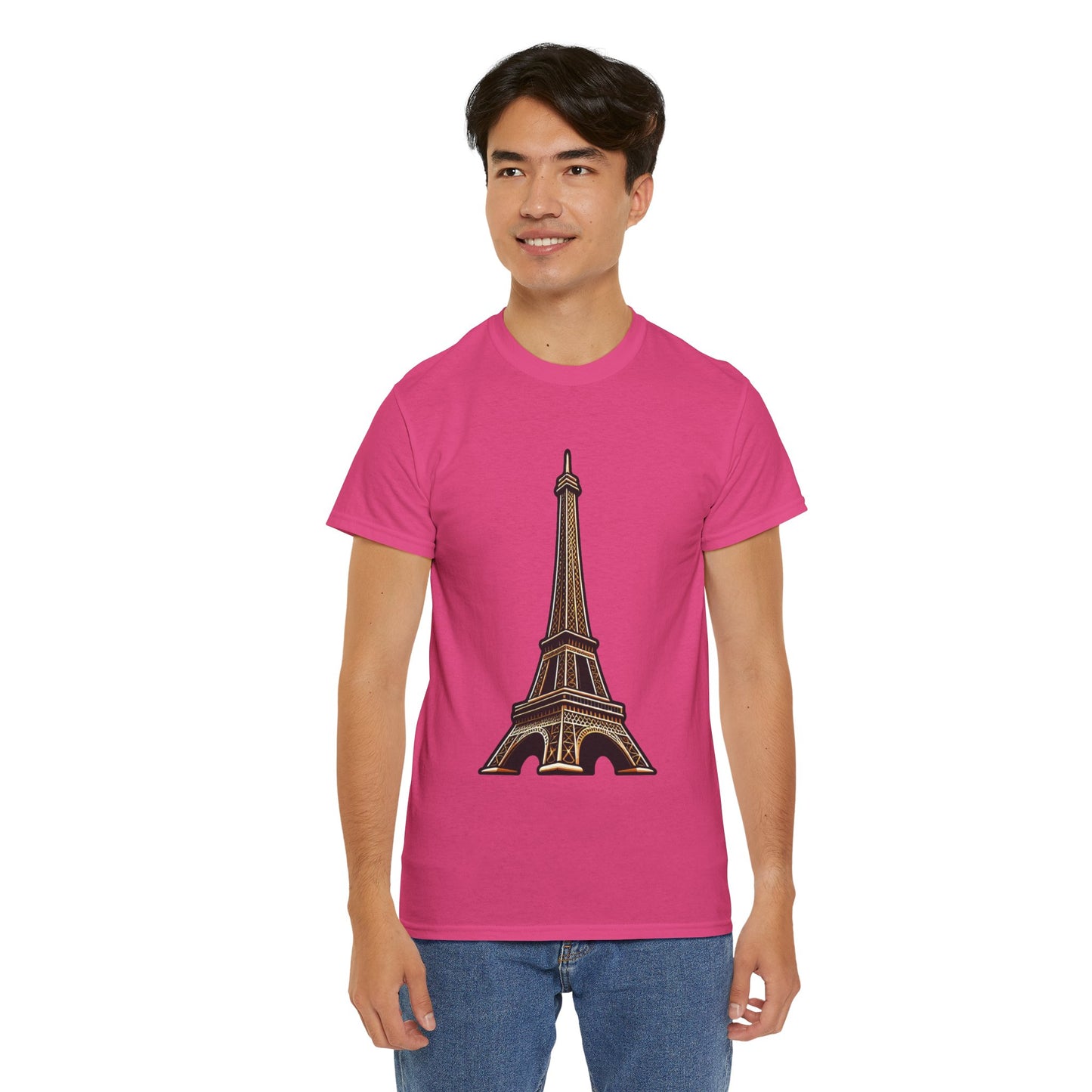 The Eiffel Tower Unisex Heavy Cotton Tee