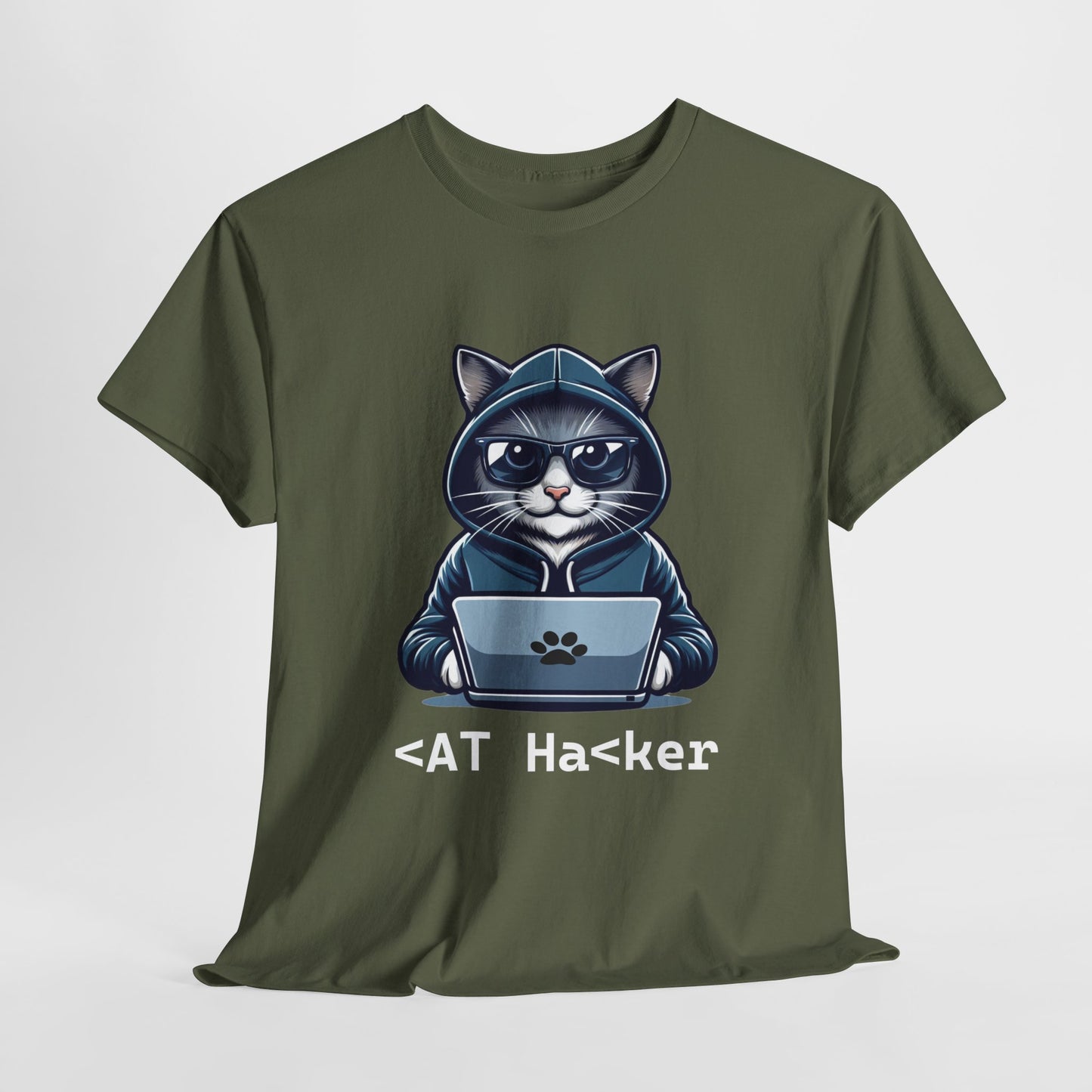 Miau Hacker Unisex Heavy Cotton Tee