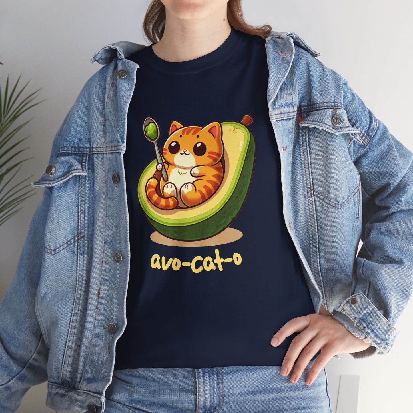 avo-cat-o Unisex Heavy Cotton Tee