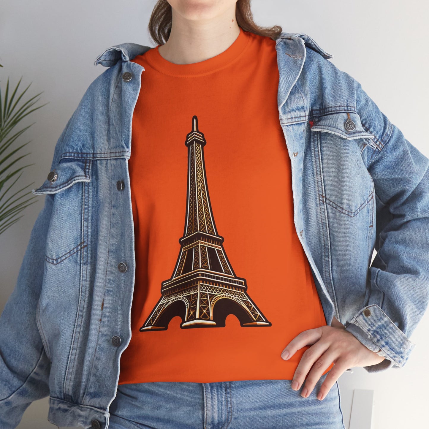 The Eiffel Tower Unisex Heavy Cotton Tee