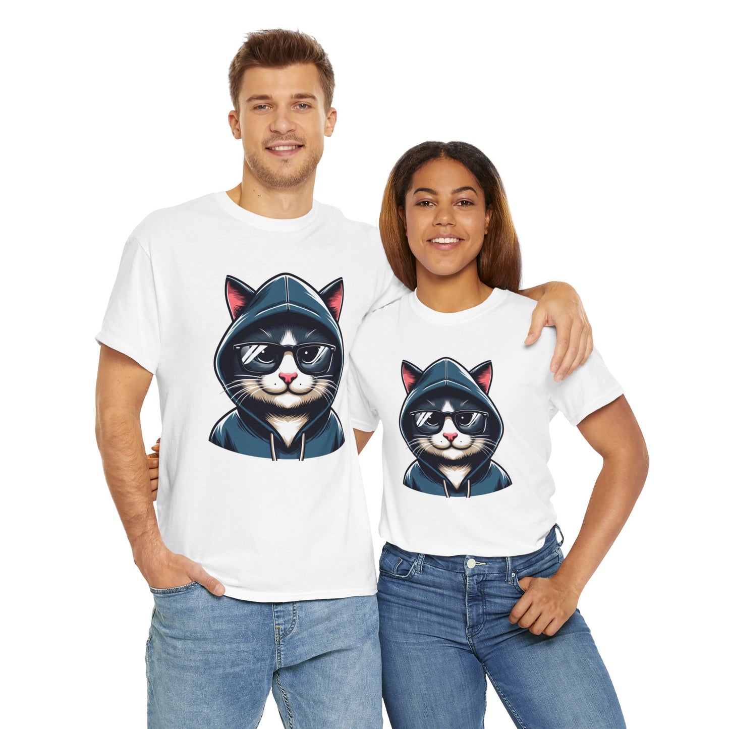 Miau hoodie 3 Unisex Heavy Cotton Tee