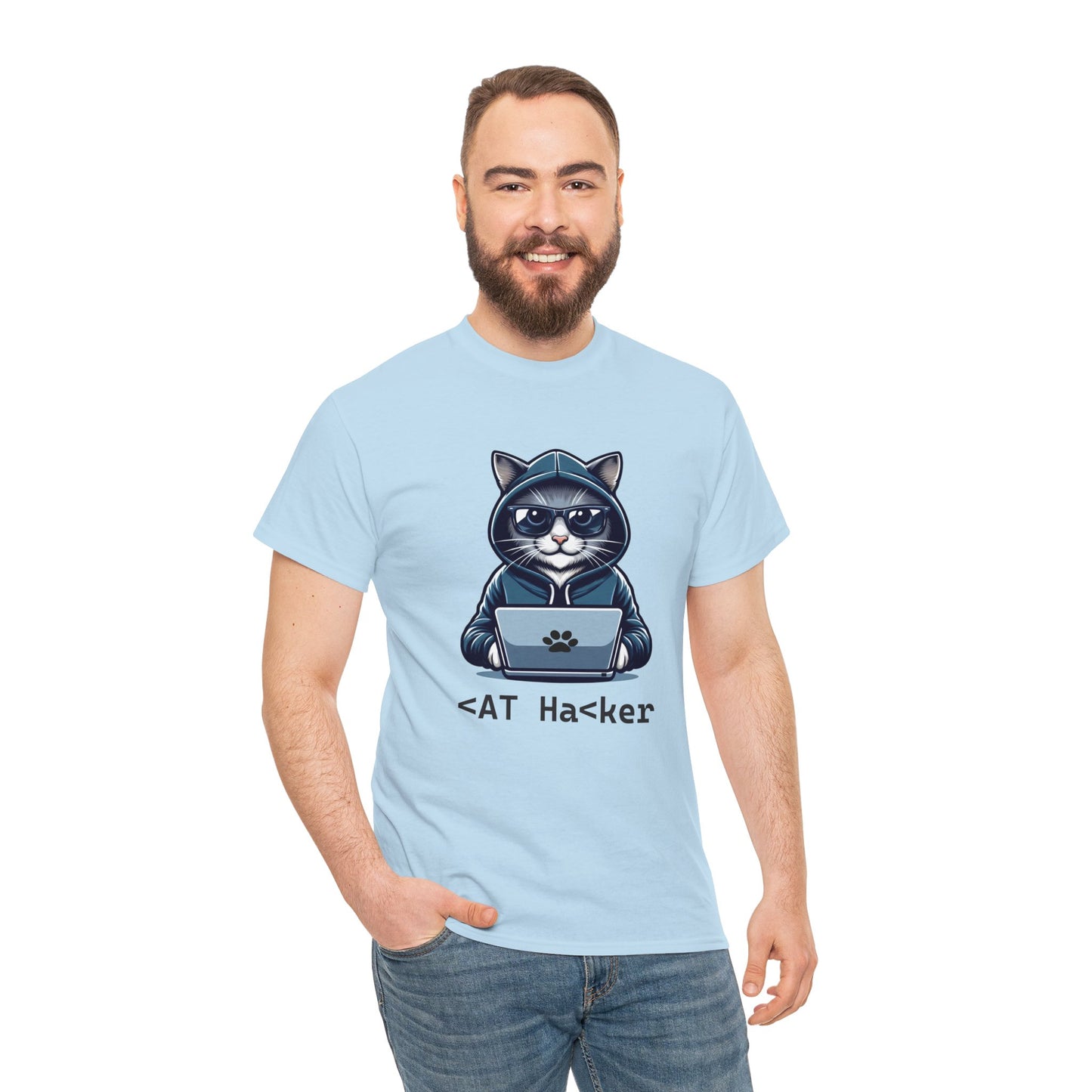 Miau Hacker Unisex Heavy Cotton Tee