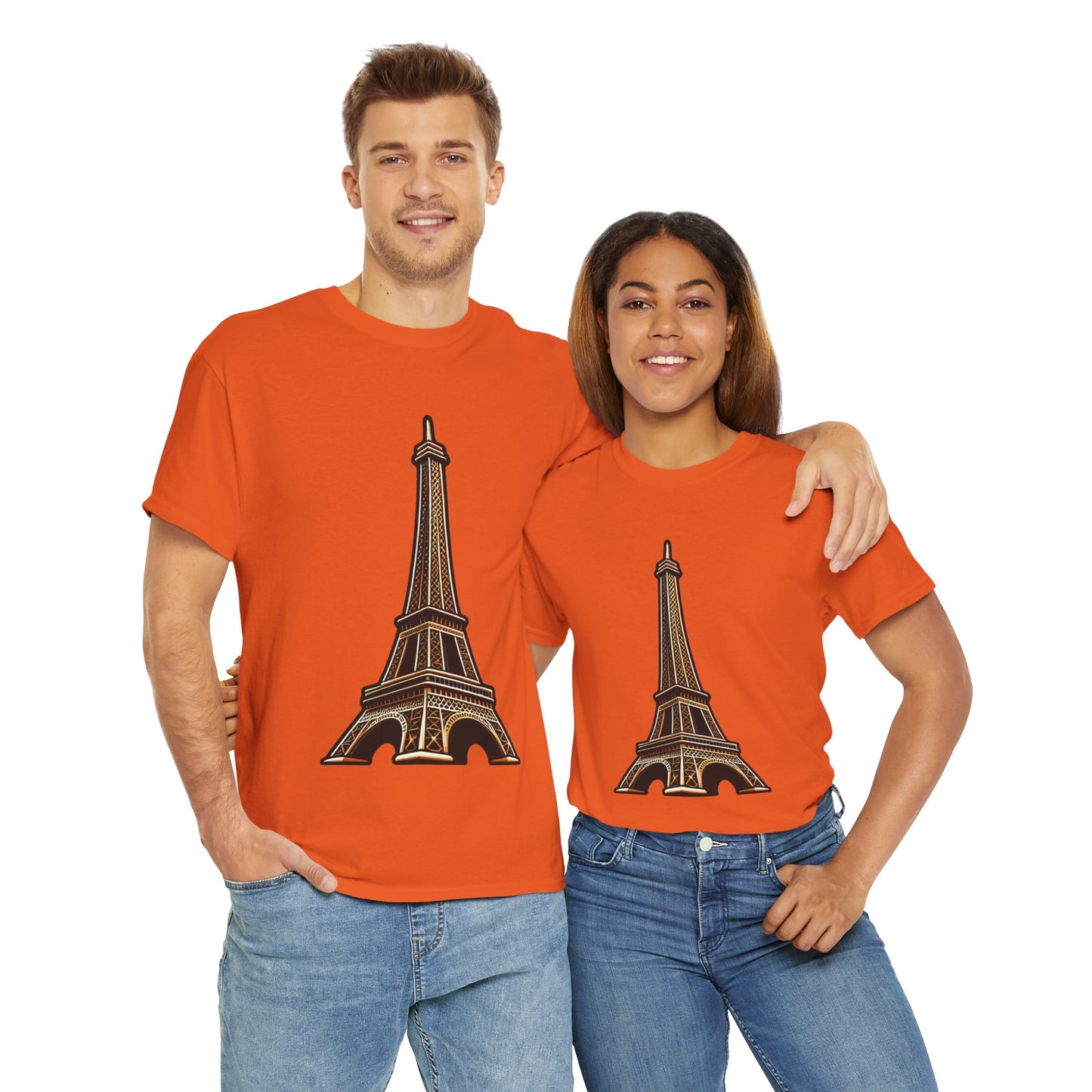 The Eiffel Tower Unisex Heavy Cotton Tee