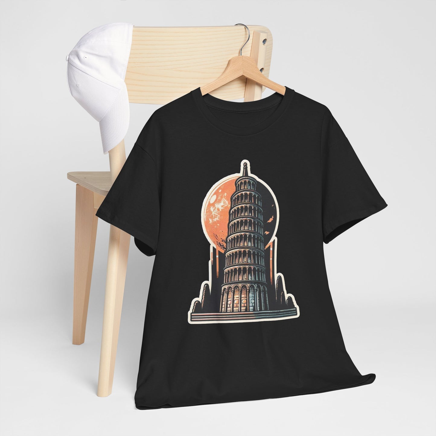 Tower Of Pisa Unisex Heavy Cotton Tee