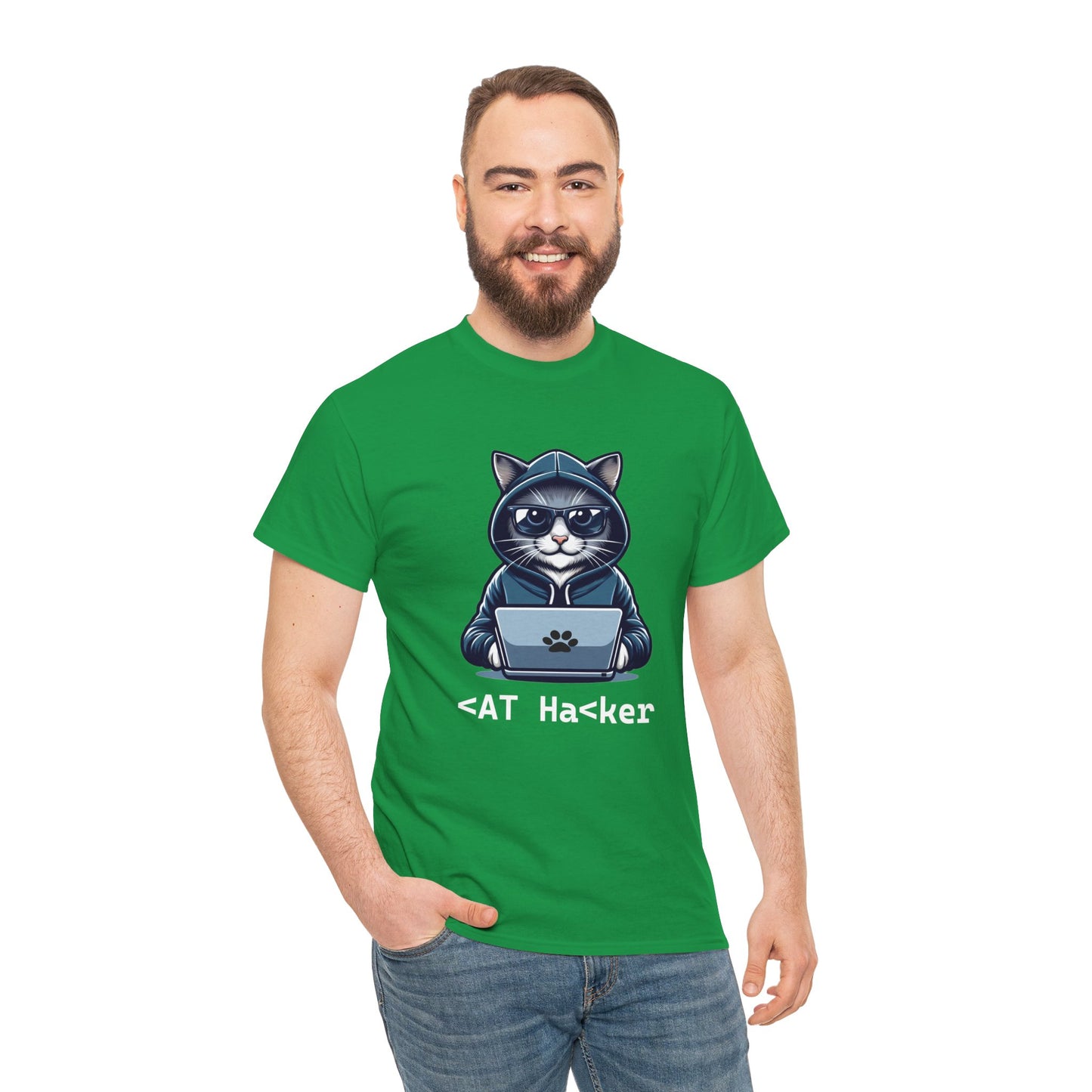 Miau Hacker Unisex Heavy Cotton Tee