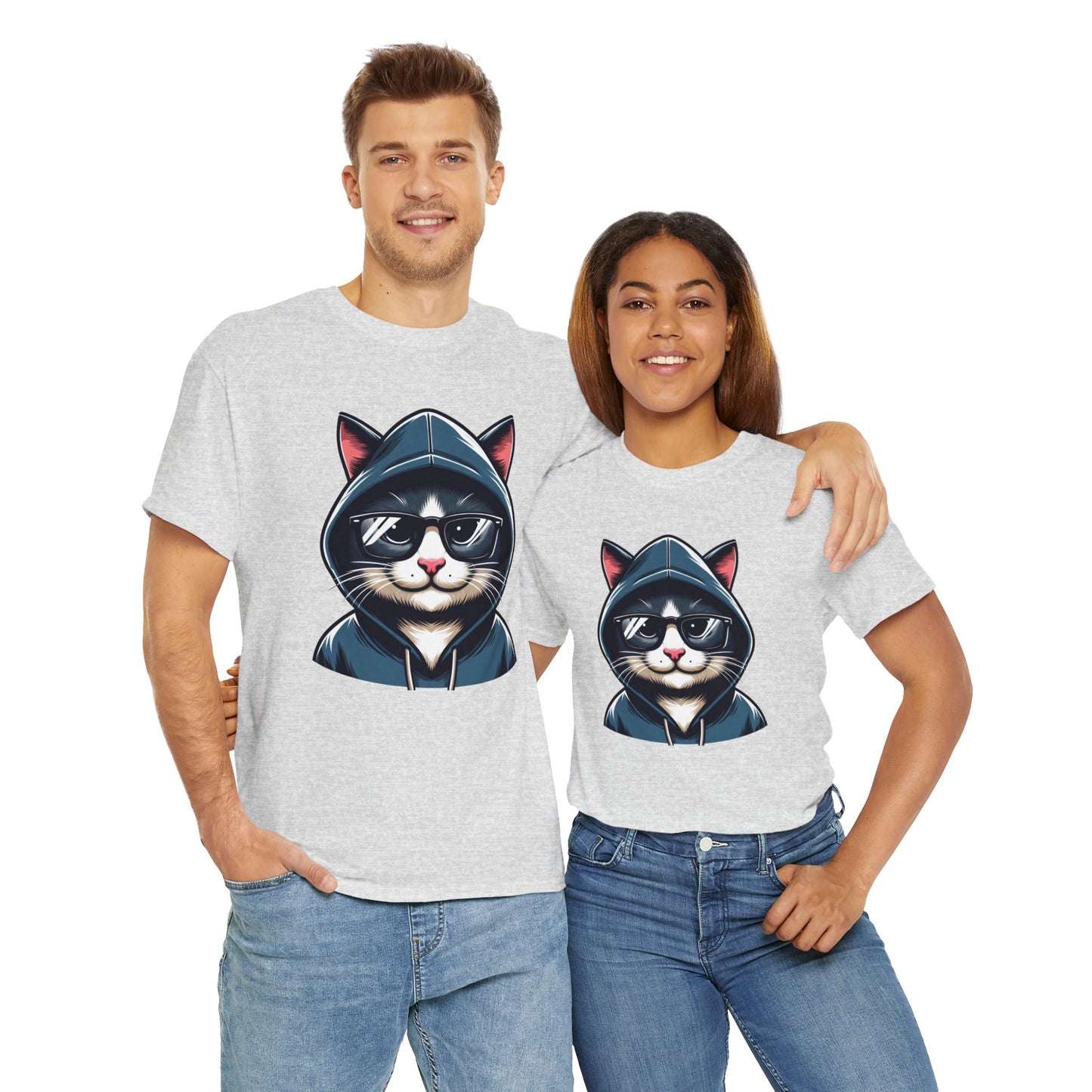 Miau hoodie 3 Unisex Heavy Cotton Tee