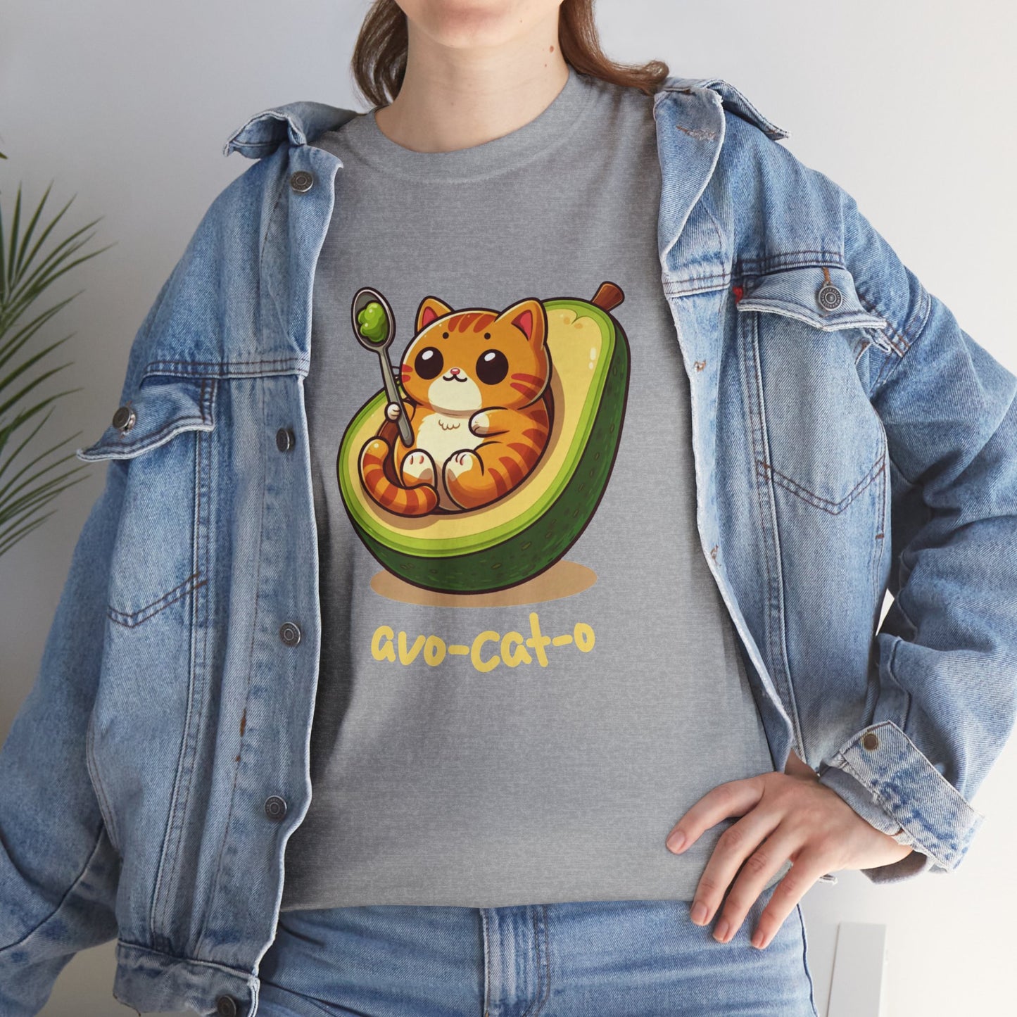 avo-cat-o Unisex Heavy Cotton Tee