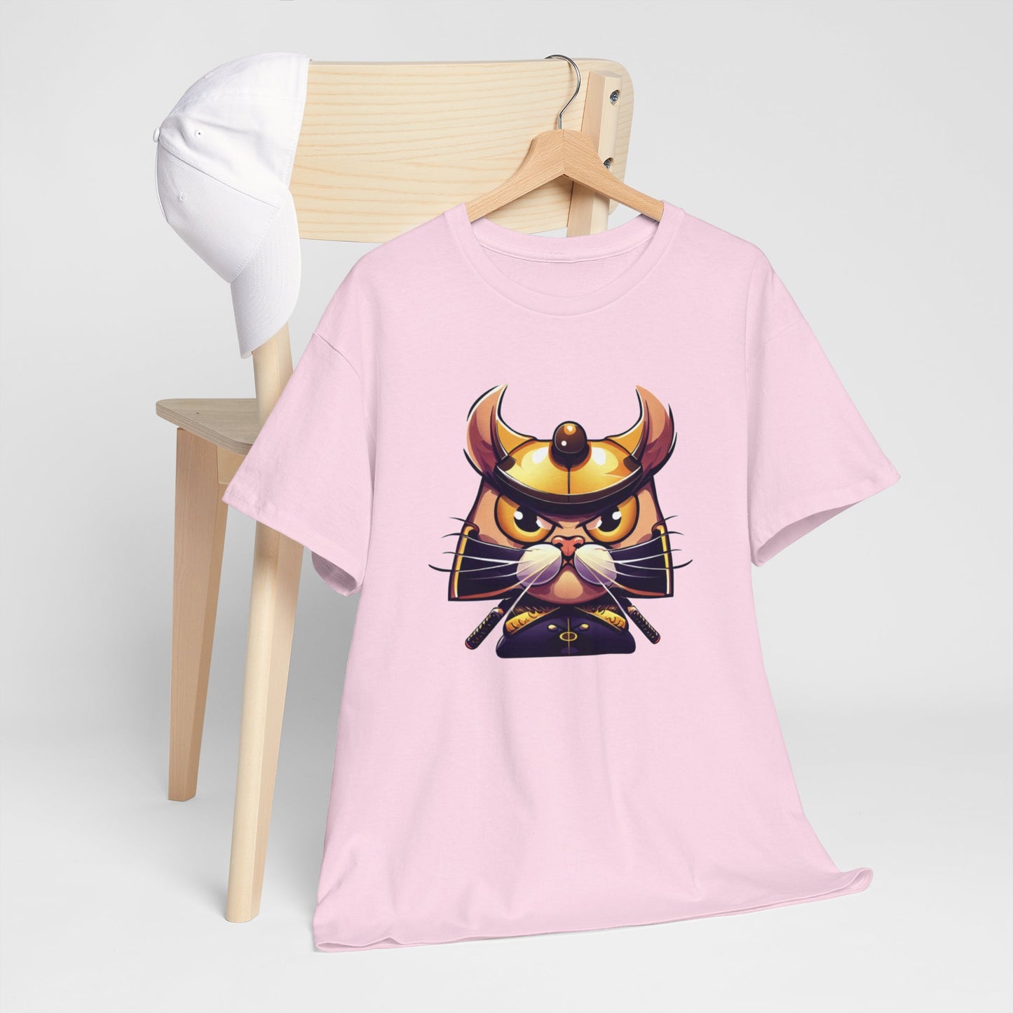 Miau Samurai Unisex Heavy Cotton Tee