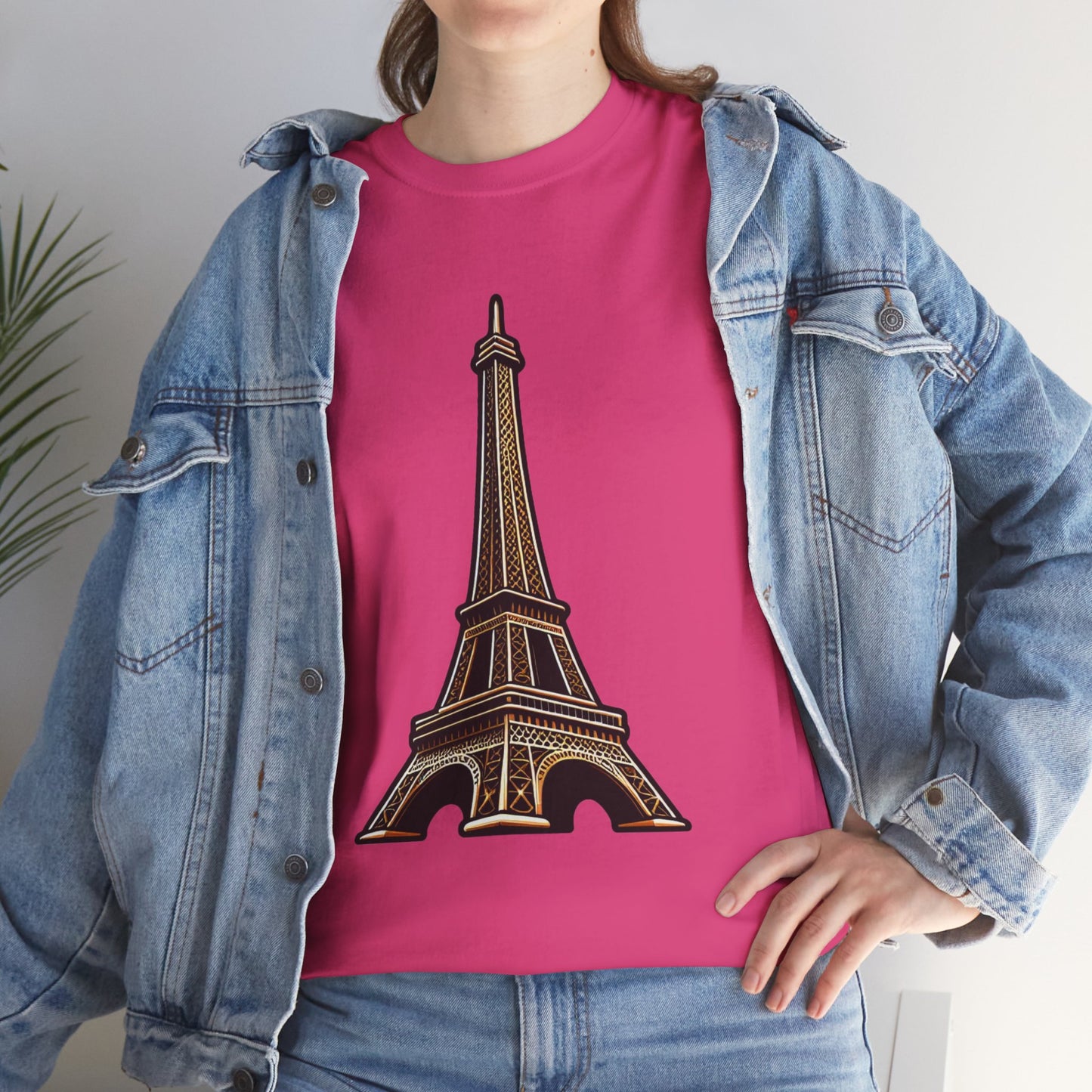 The Eiffel Tower Unisex Heavy Cotton Tee