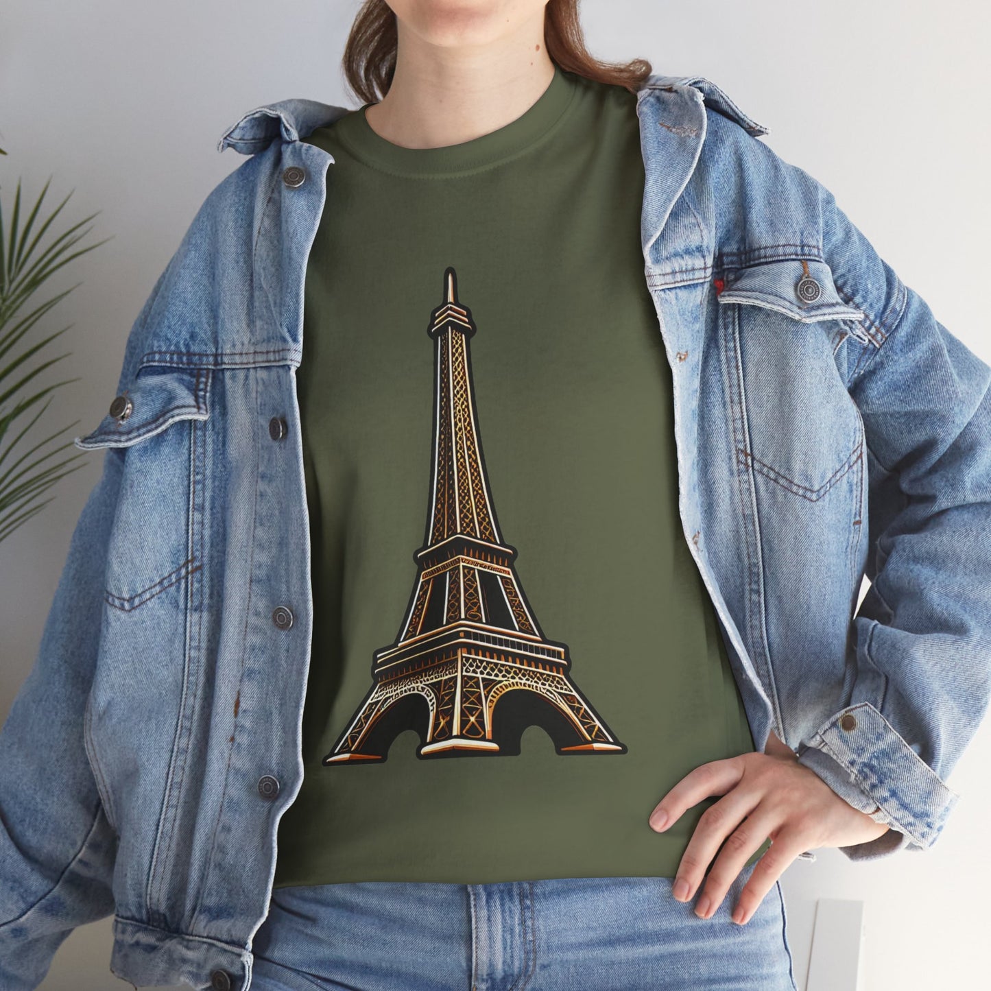 The Eiffel Tower Unisex Heavy Cotton Tee