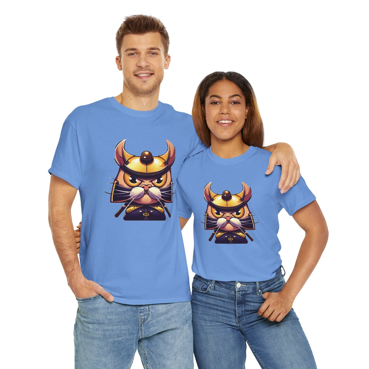 Miau Samurai Unisex Heavy Cotton Tee