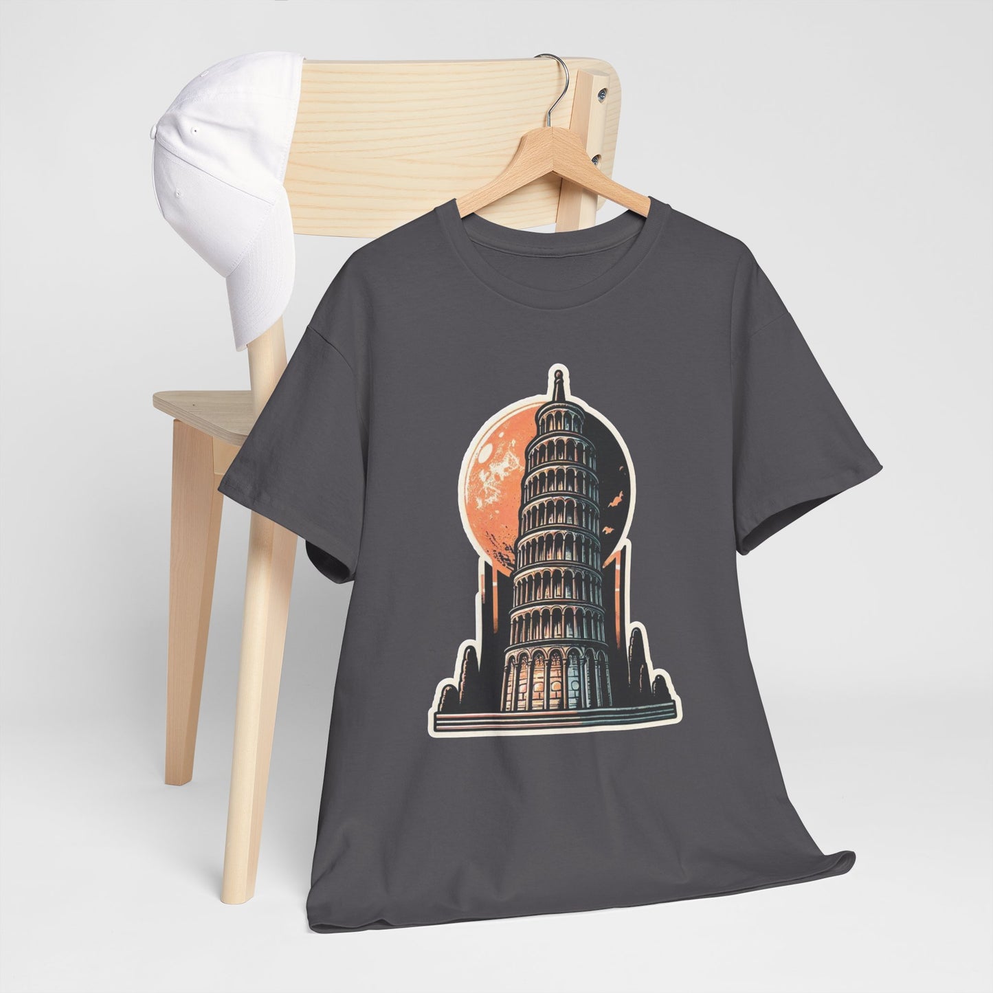 Tower Of Pisa Unisex Heavy Cotton Tee