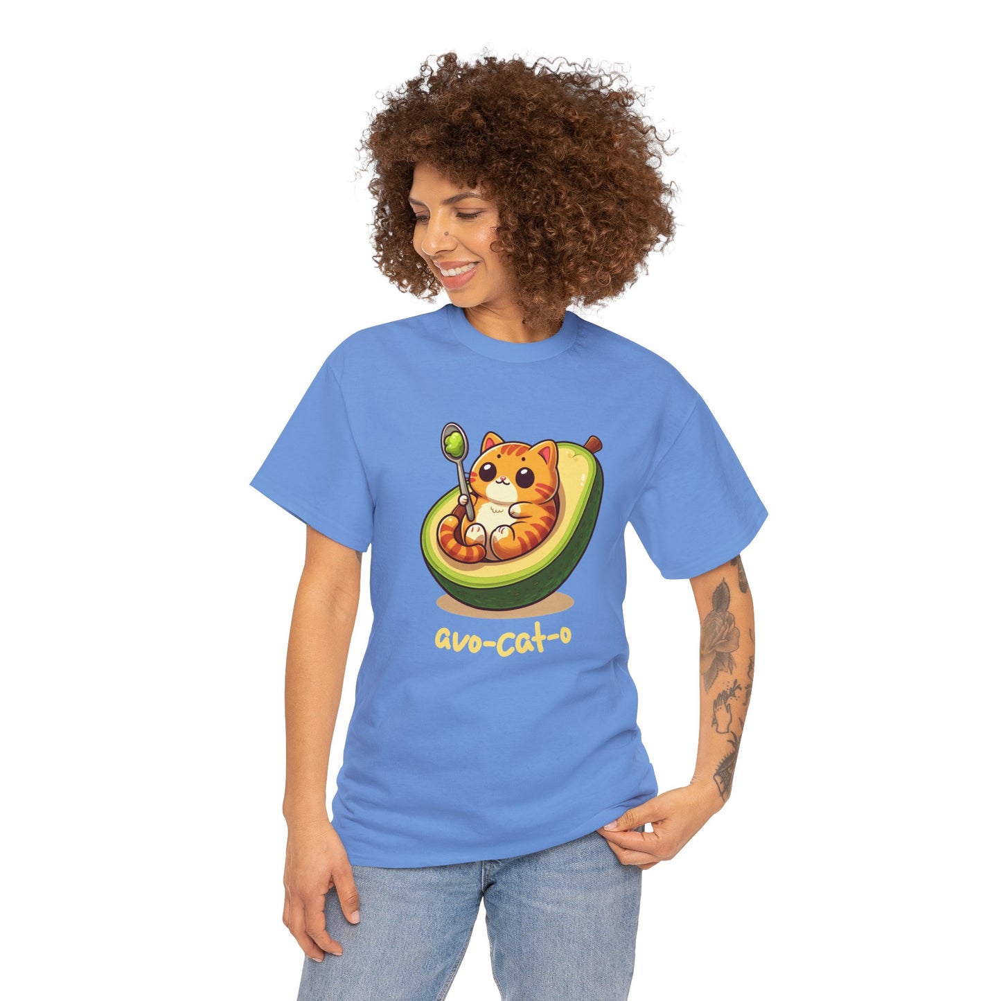 avo-cat-o Unisex Heavy Cotton Tee