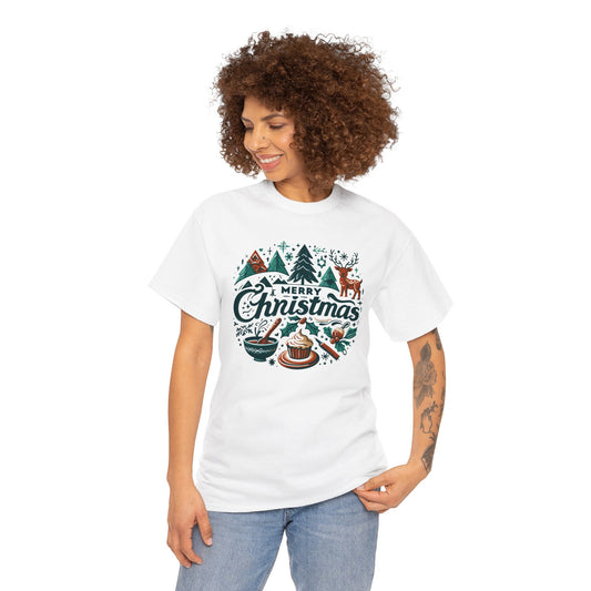 Merry Christmas Unisex Heavy Cotton Tee