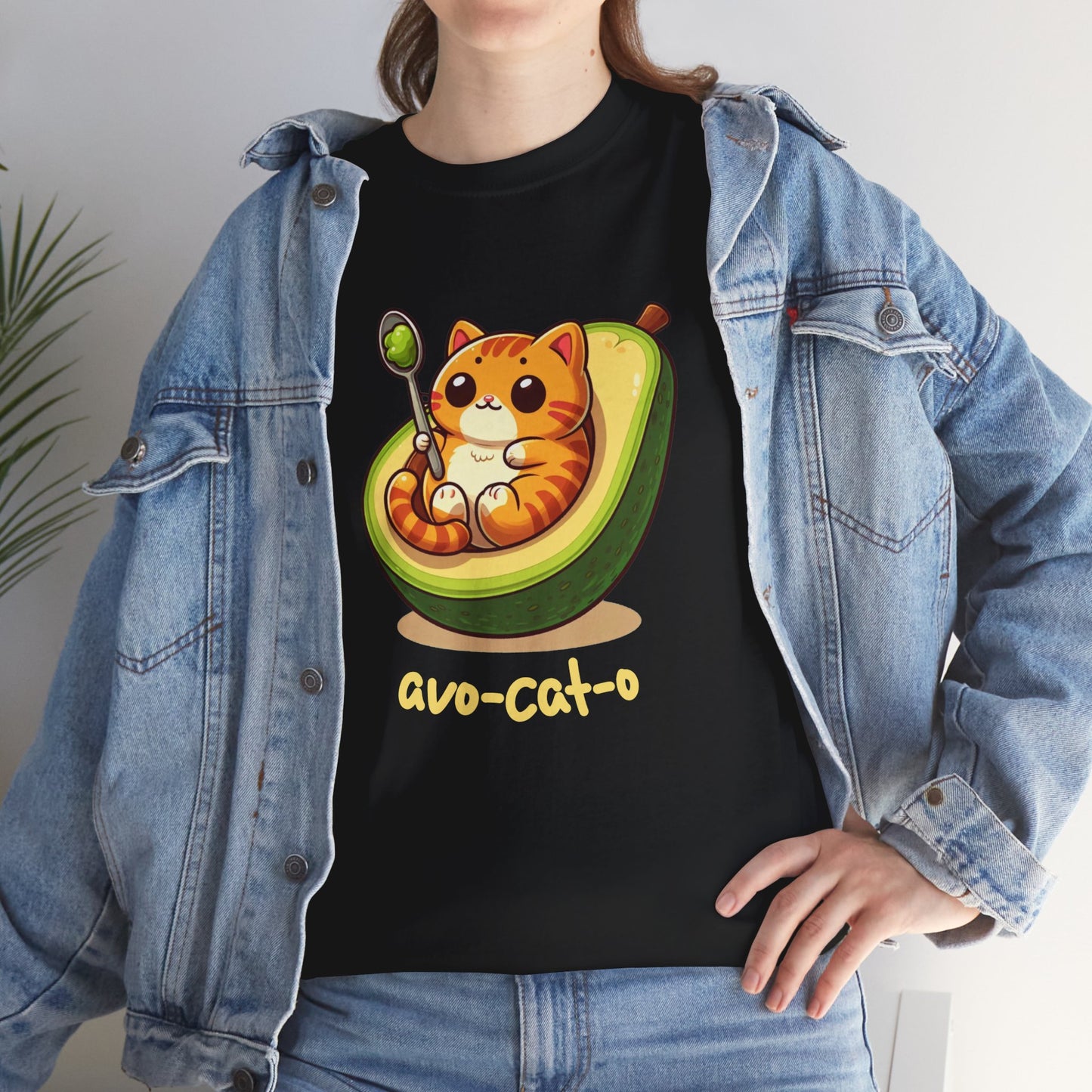 avo-cat-o Unisex Heavy Cotton Tee