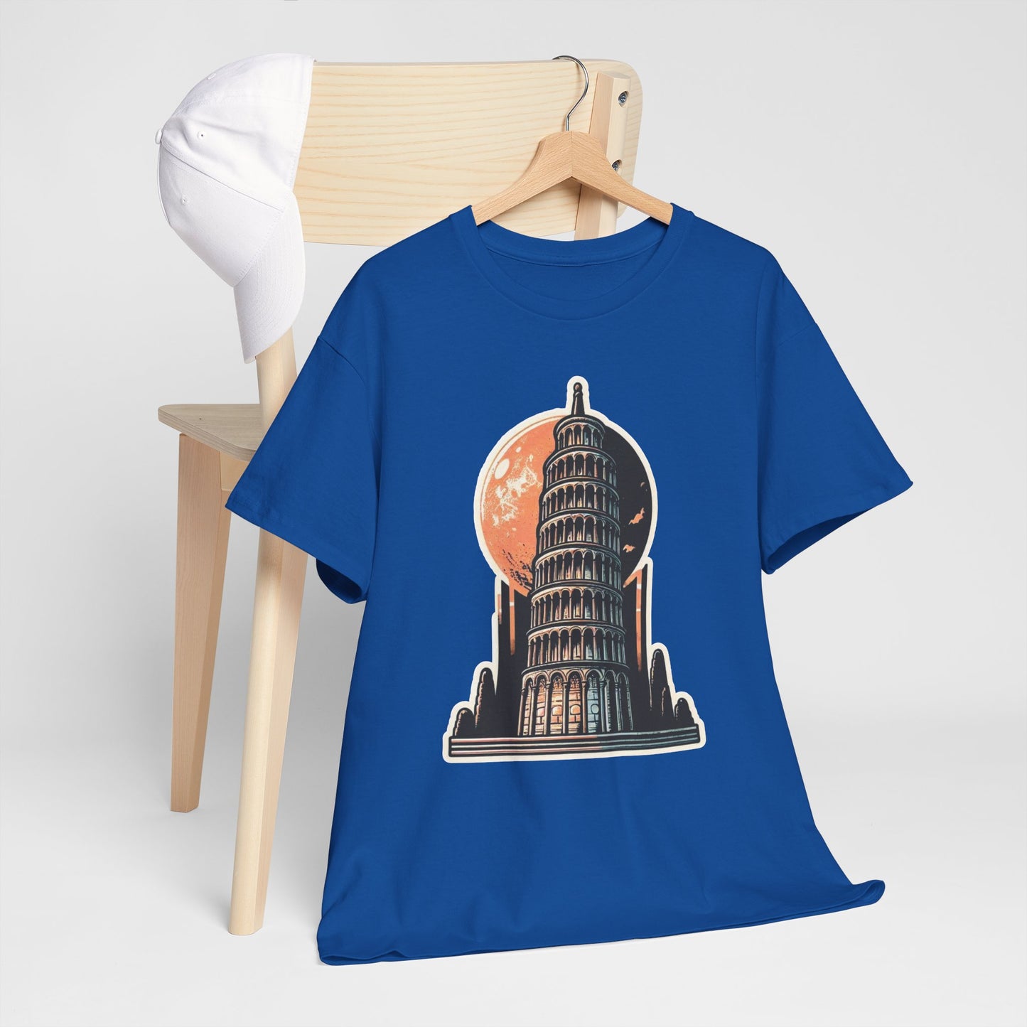 Tower Of Pisa Unisex Heavy Cotton Tee