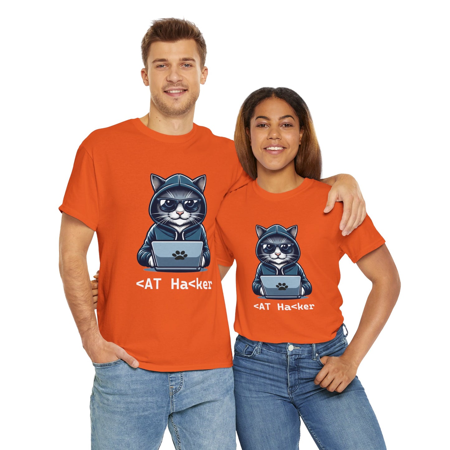 Miau Hacker Unisex Heavy Cotton Tee