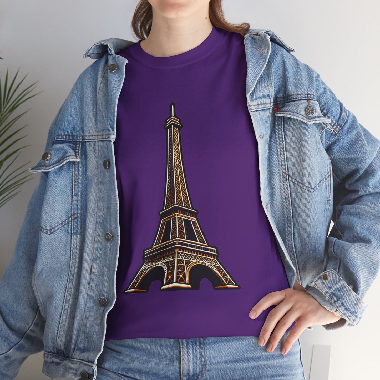 The Eiffel Tower Unisex Heavy Cotton Tee