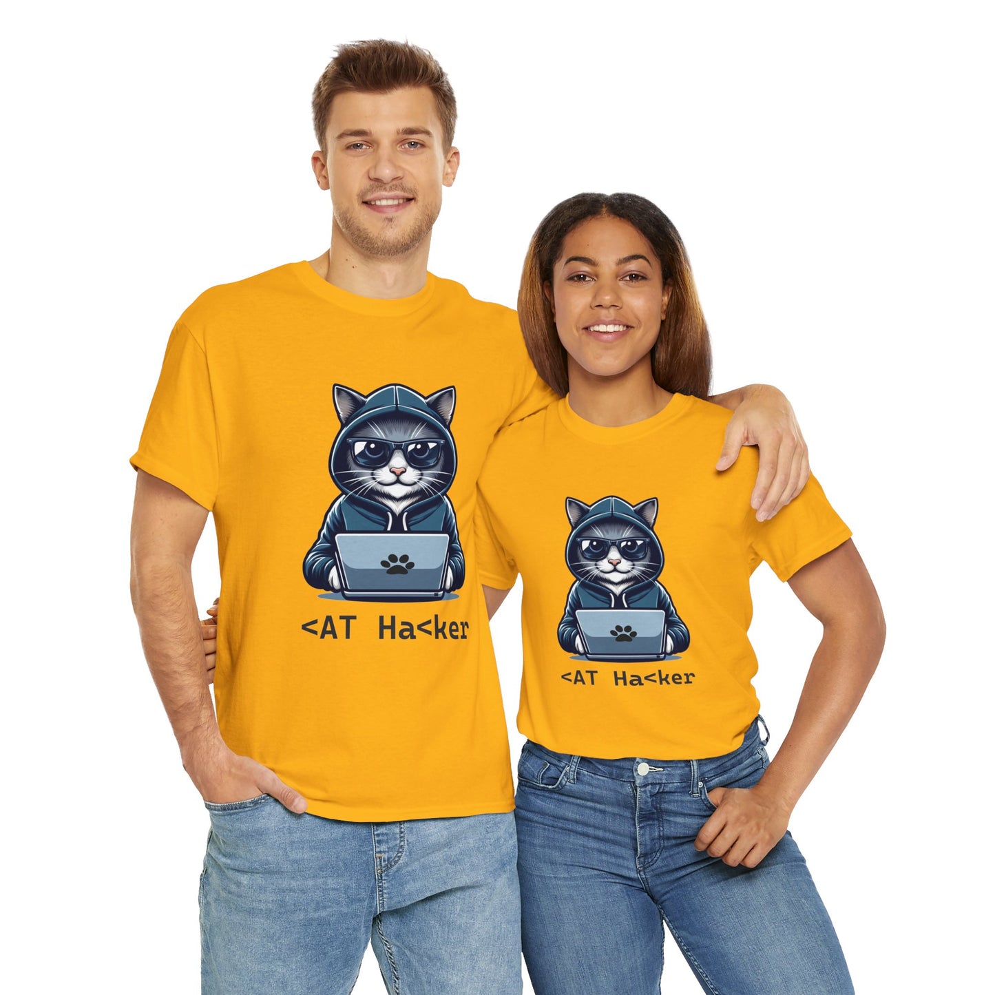 Miau Hacker Unisex Heavy Cotton Tee