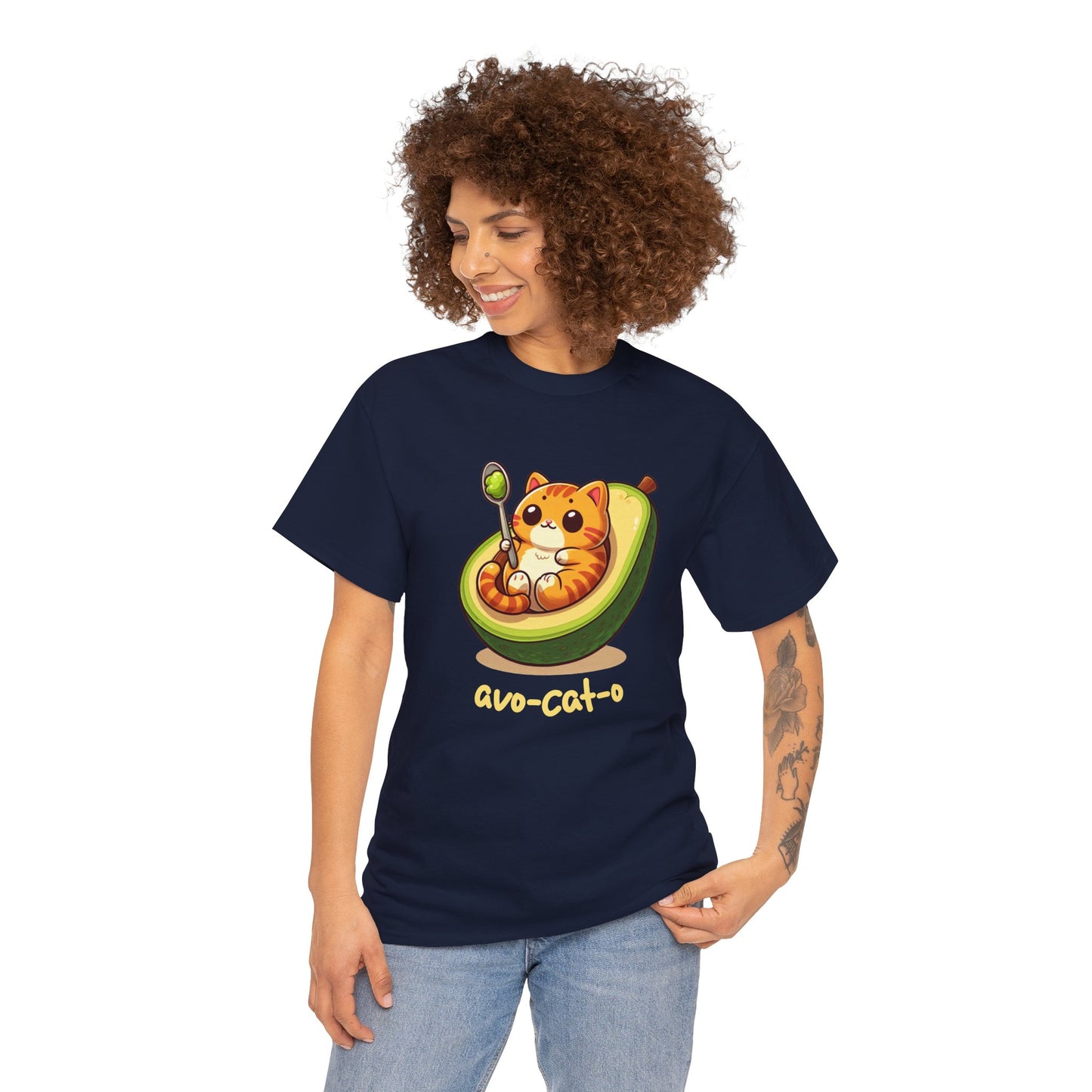 avo-cat-o Unisex Heavy Cotton Tee