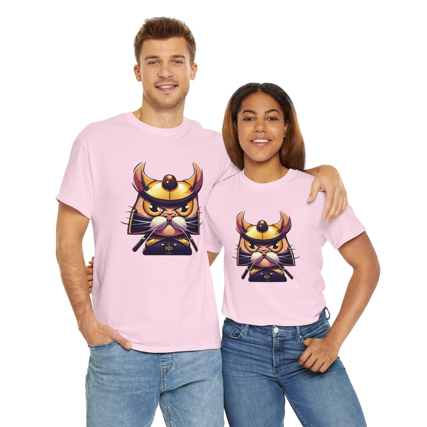 Miau Samurai Unisex Heavy Cotton Tee