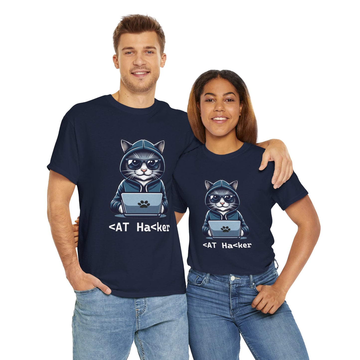 Miau Hacker Unisex Heavy Cotton Tee