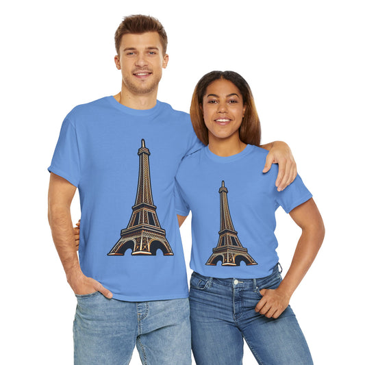 The Eiffel Tower Unisex Heavy Cotton Tee