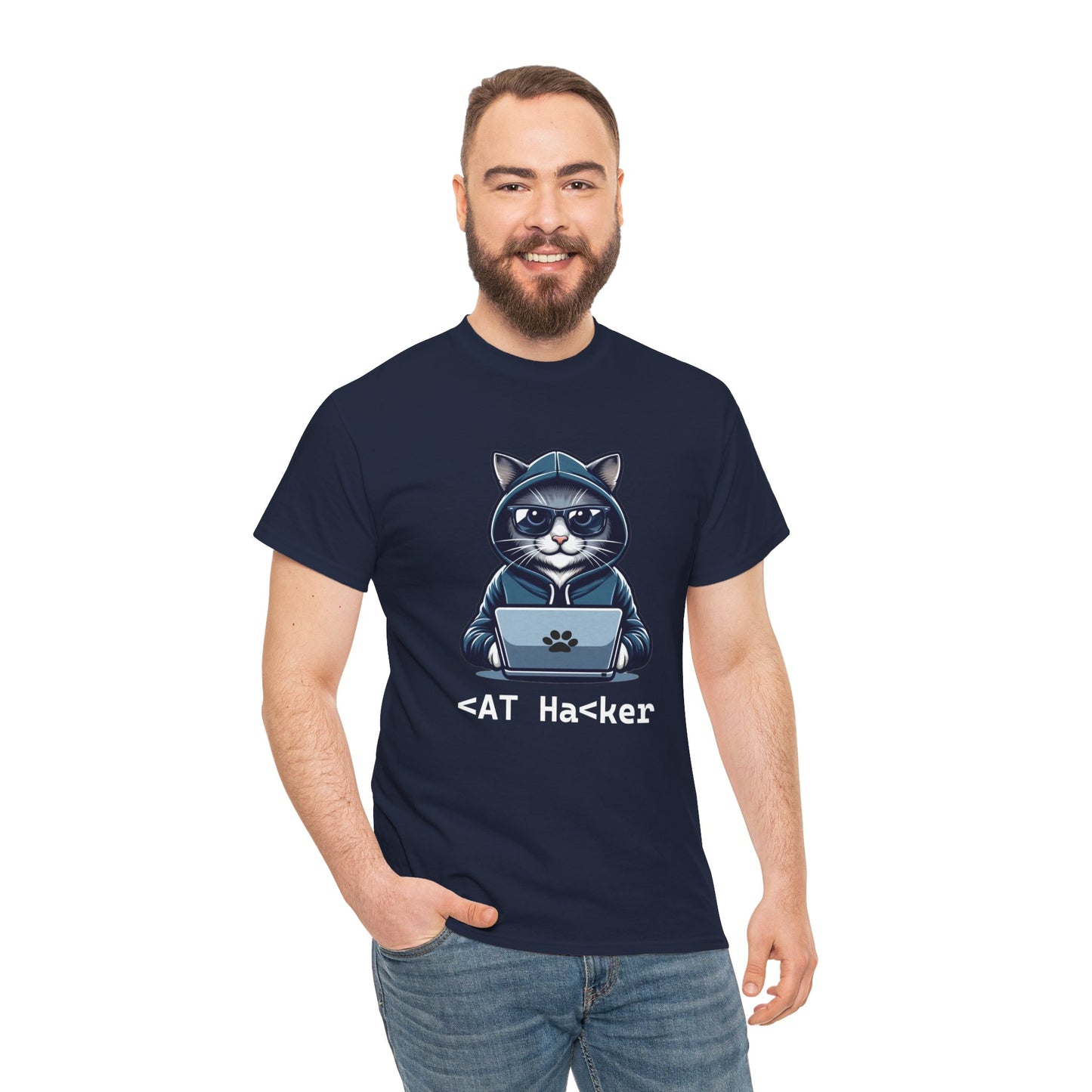 Miau Hacker Unisex Heavy Cotton Tee