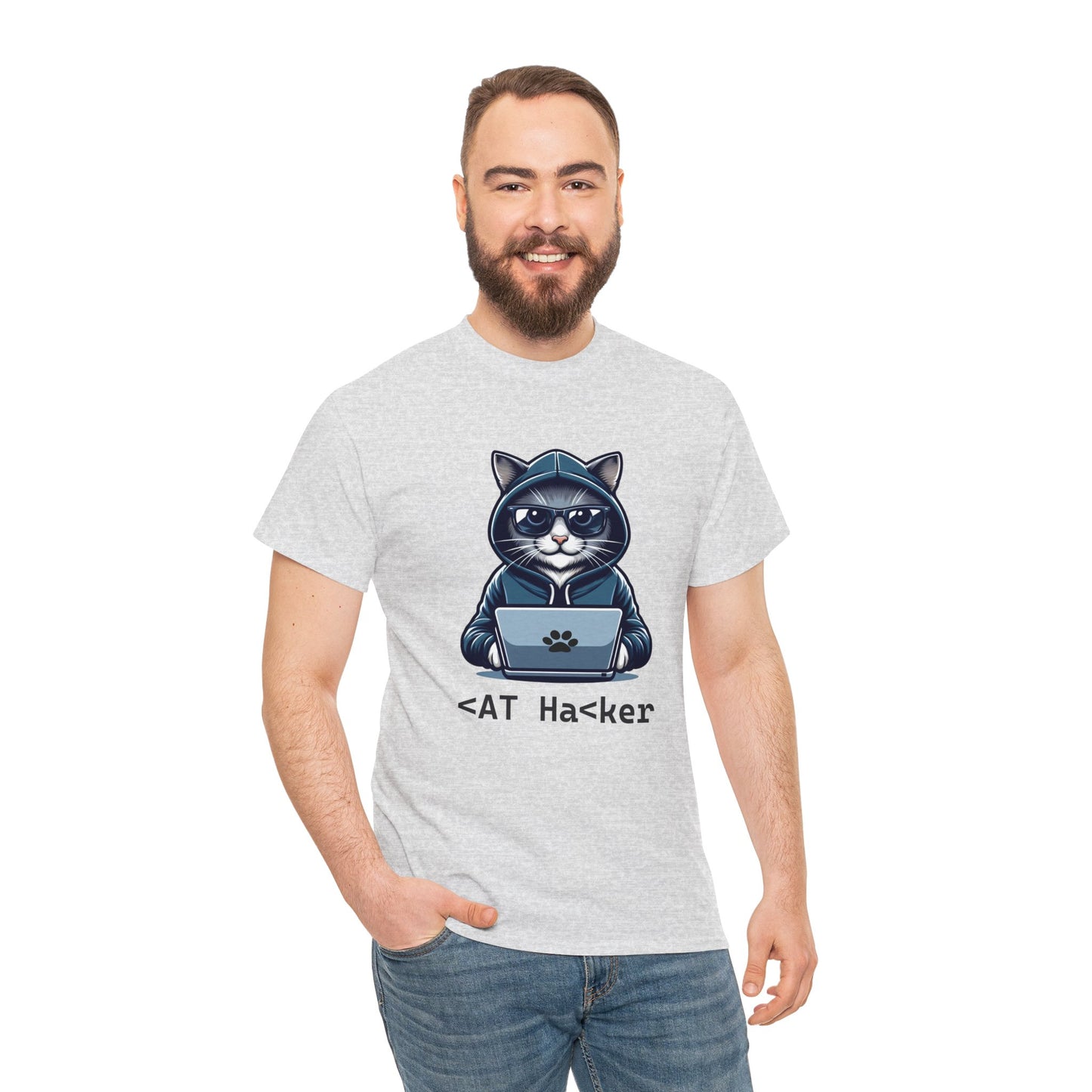 Miau Hacker Unisex Heavy Cotton Tee