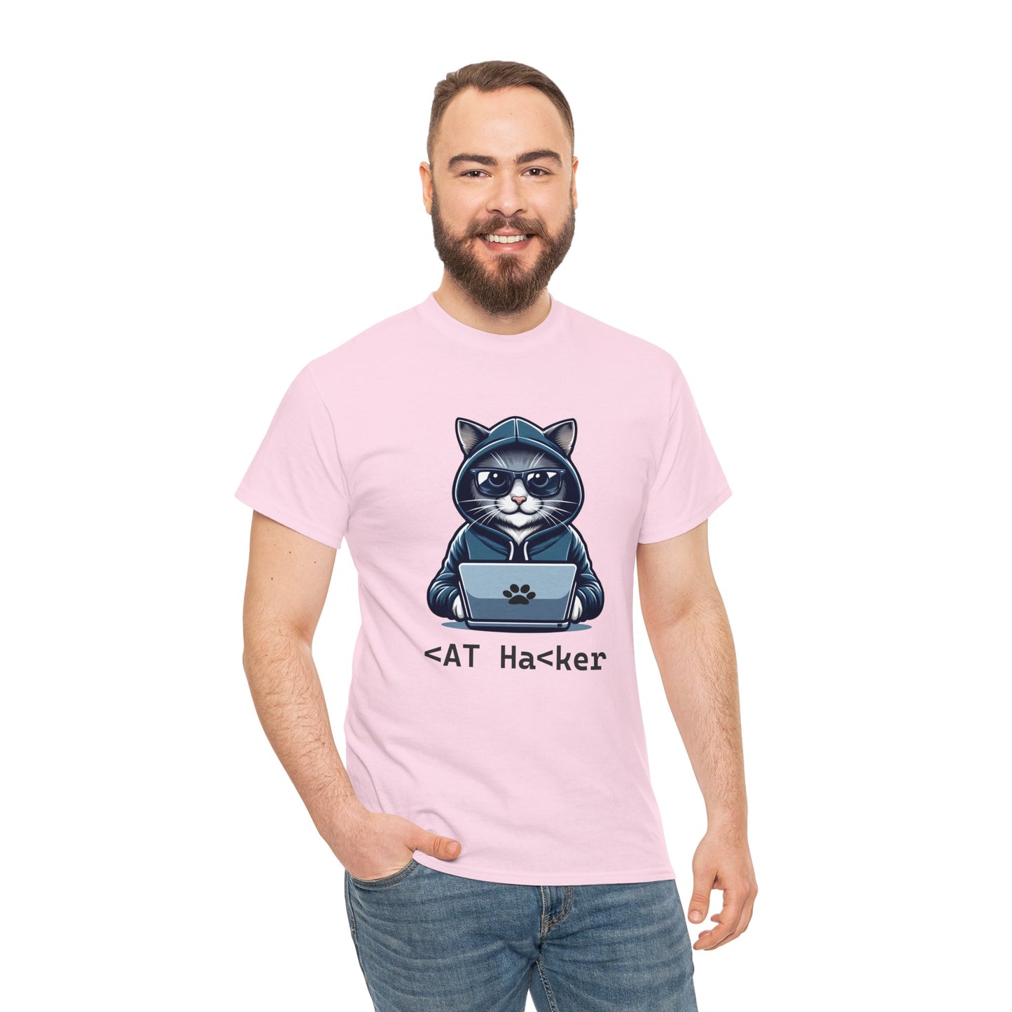 Miau Hacker Unisex Heavy Cotton Tee