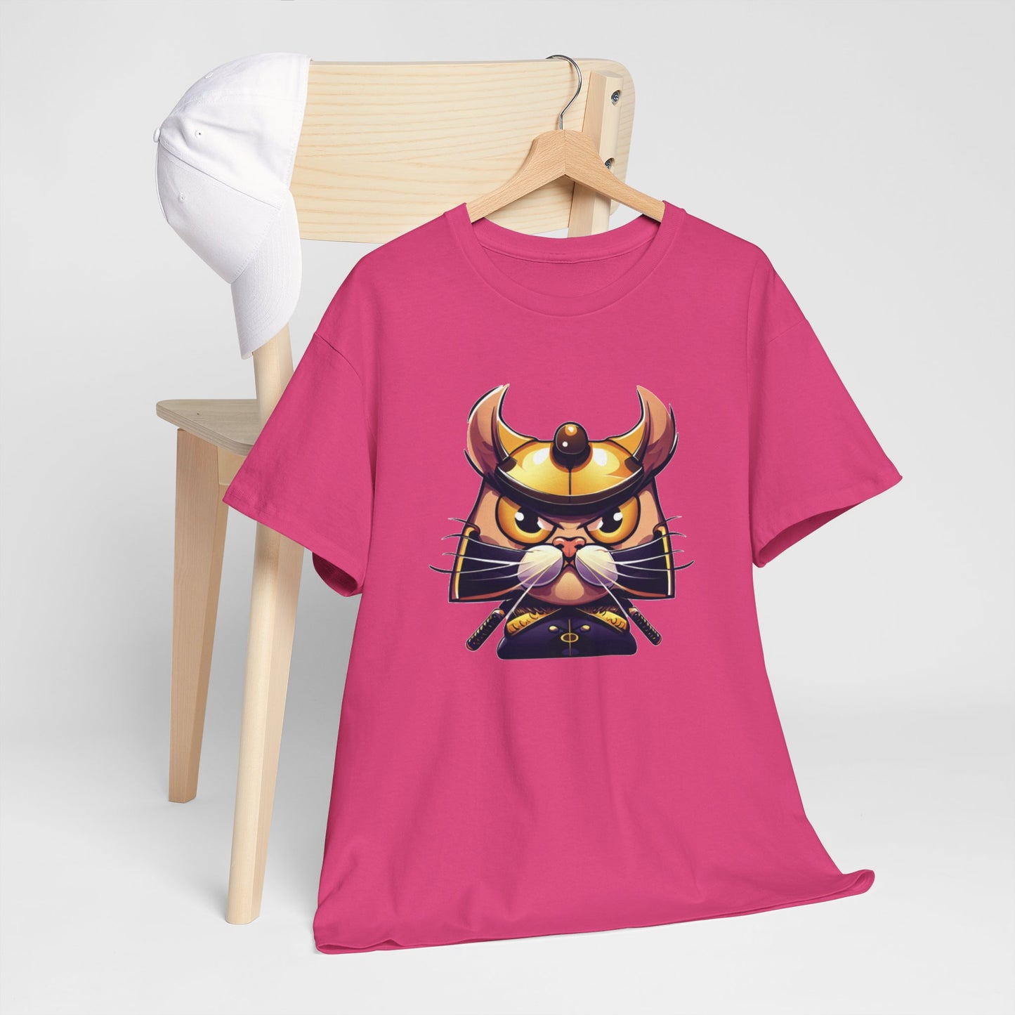 Miau Samurai Unisex Heavy Cotton Tee