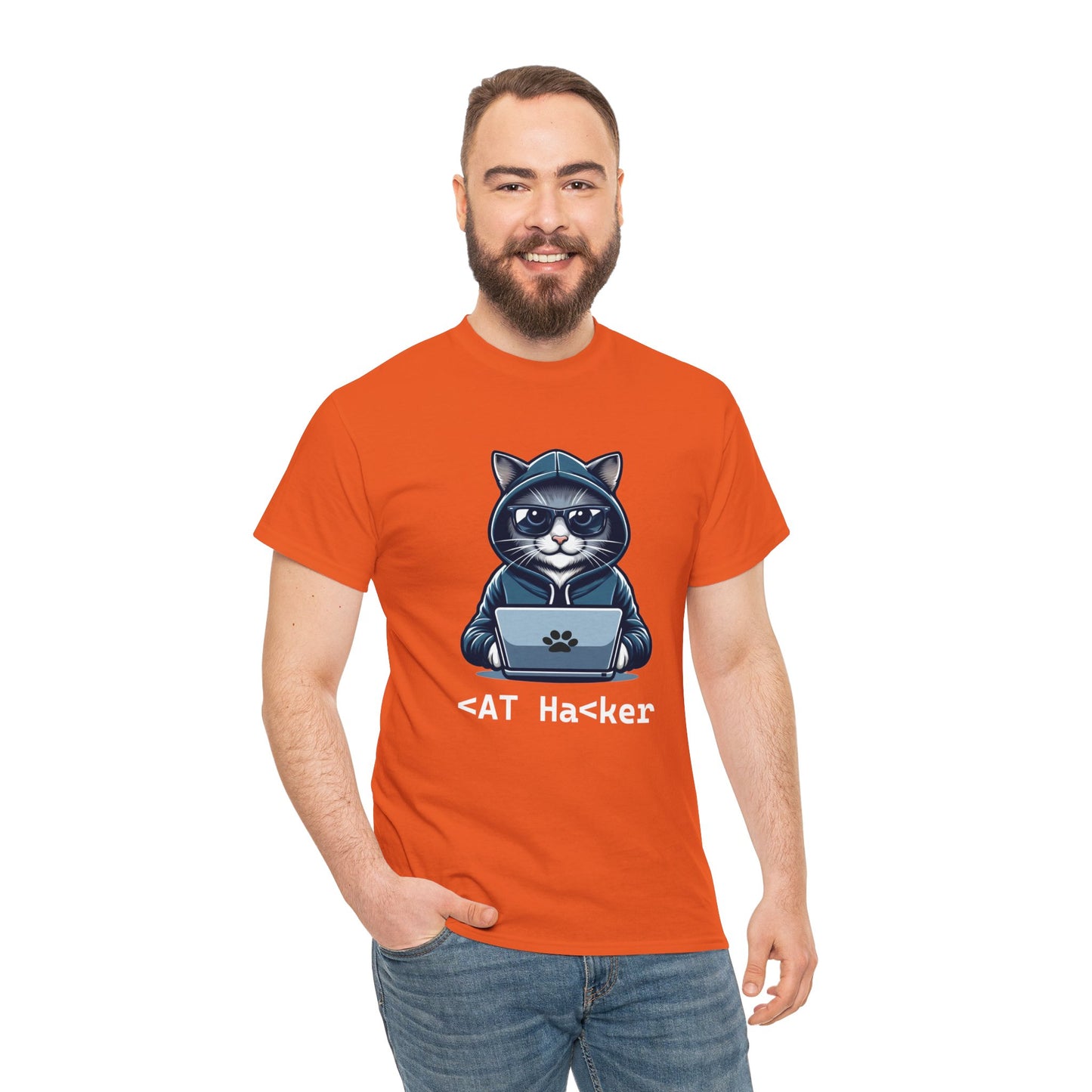 Miau Hacker Unisex Heavy Cotton Tee