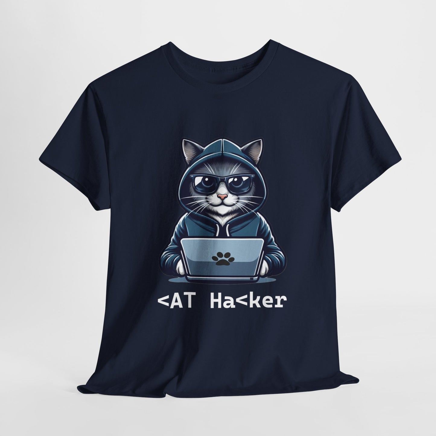 Miau Hacker Unisex Heavy Cotton Tee