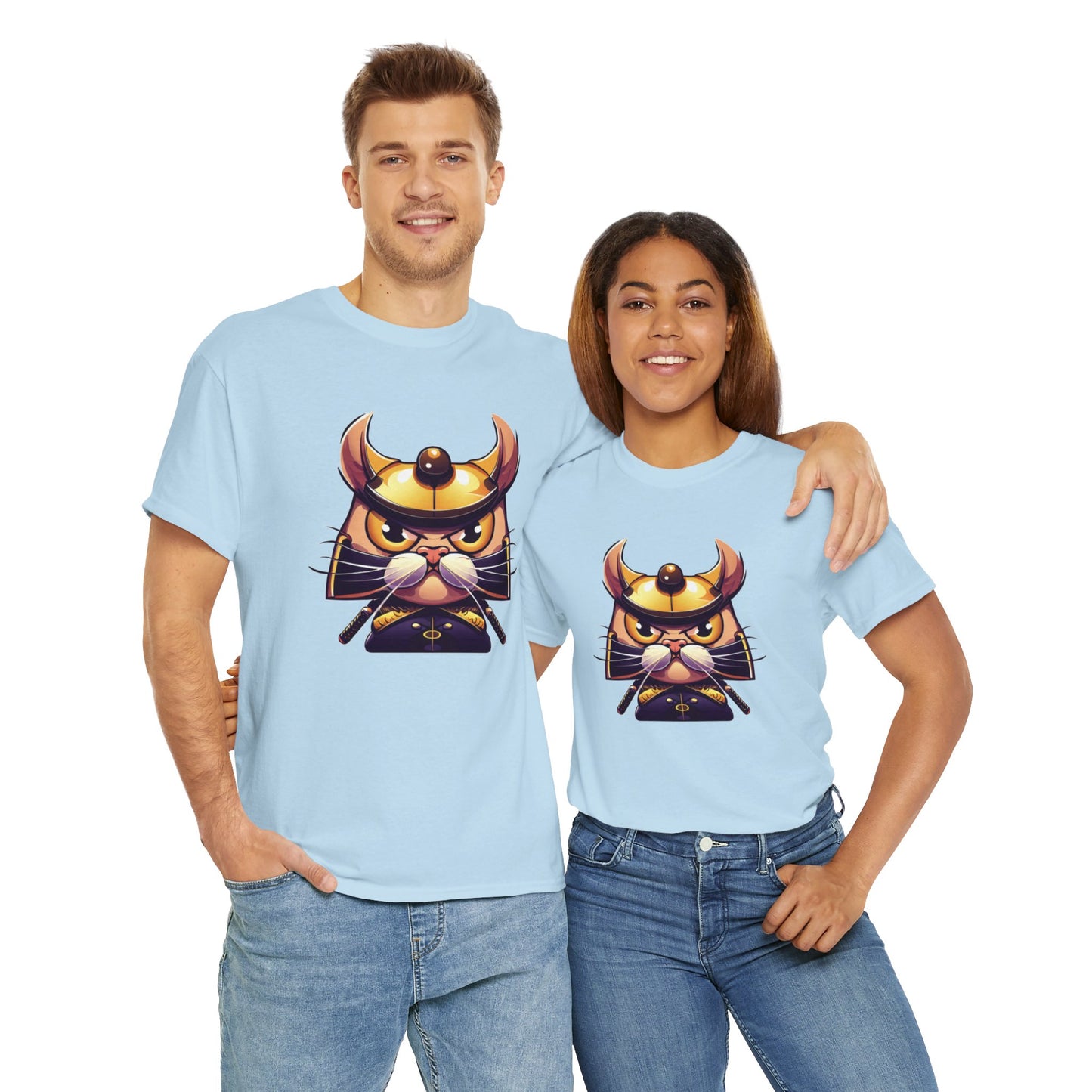 Miau Samurai Unisex Heavy Cotton Tee