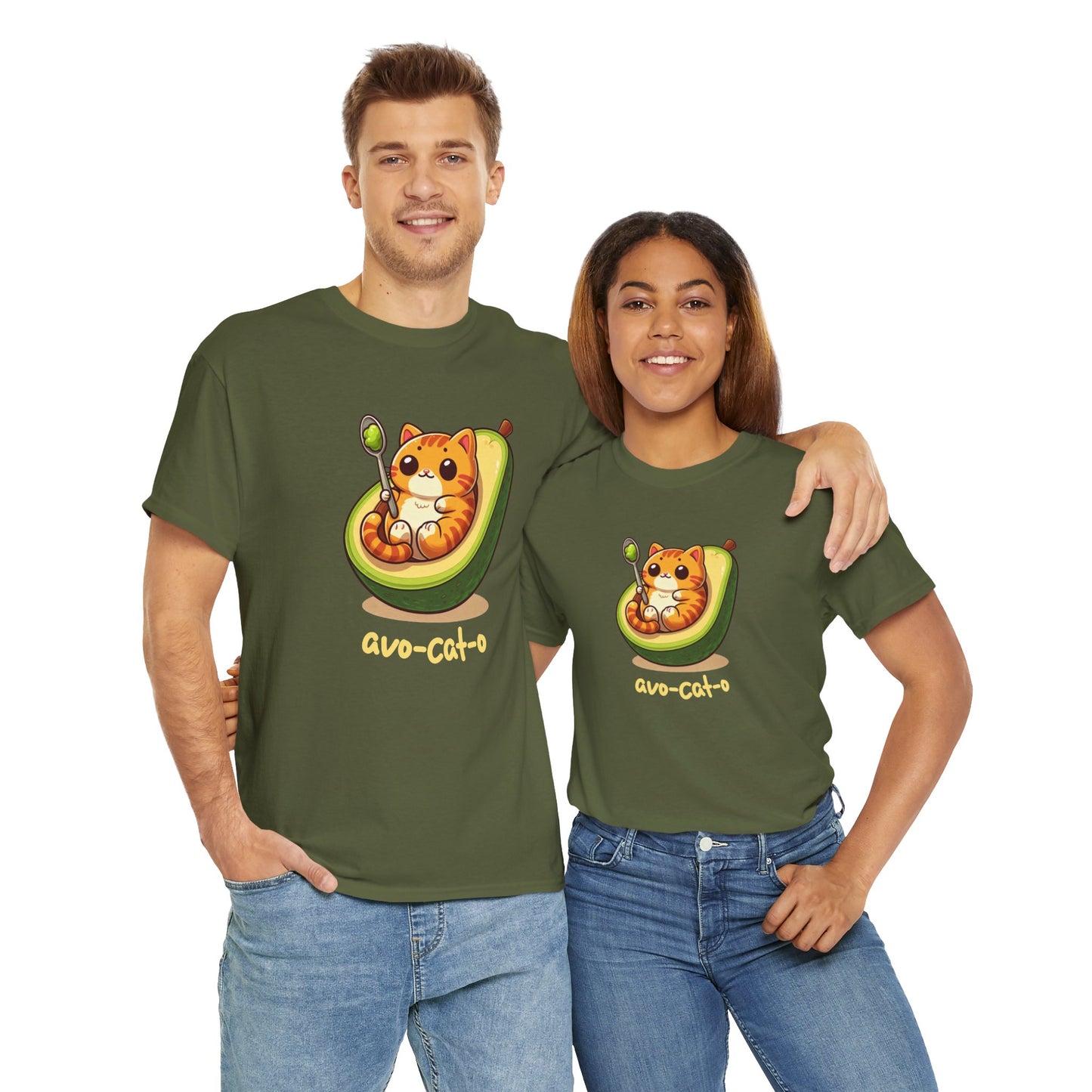 avo-cat-o Unisex Heavy Cotton Tee