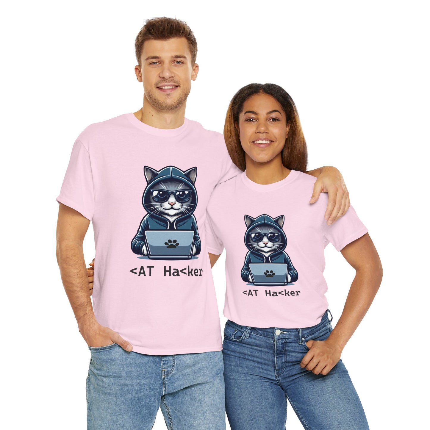 Miau Hacker Unisex Heavy Cotton Tee