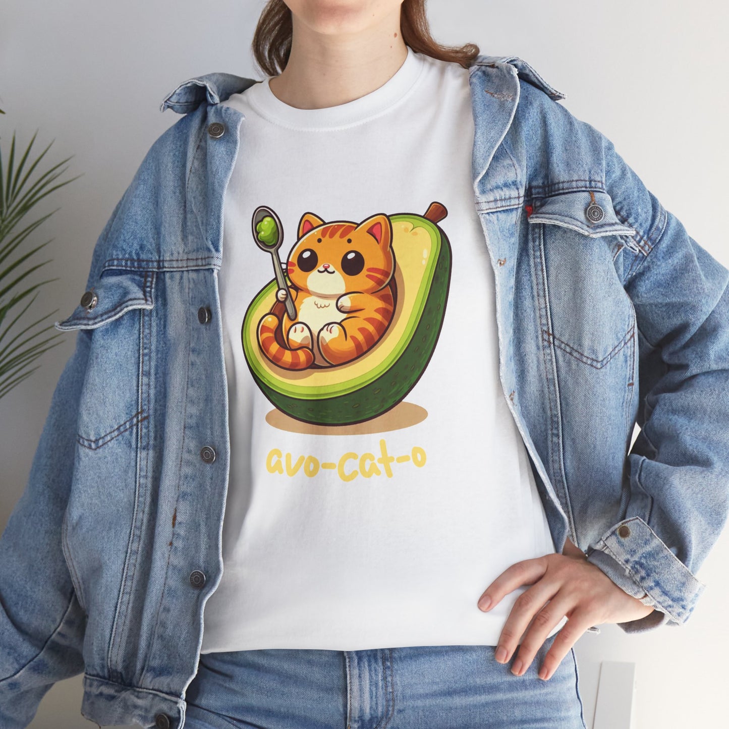 avo-cat-o Unisex Heavy Cotton Tee