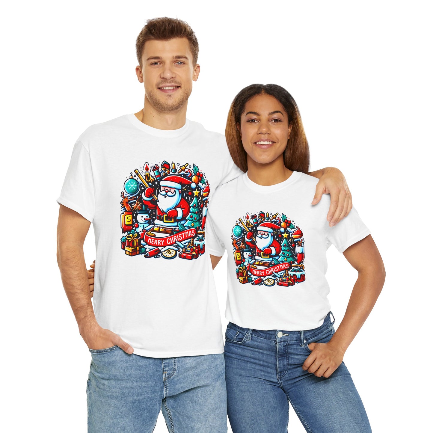 Merry Christmas 2 Unisex Heavy Cotton Tee