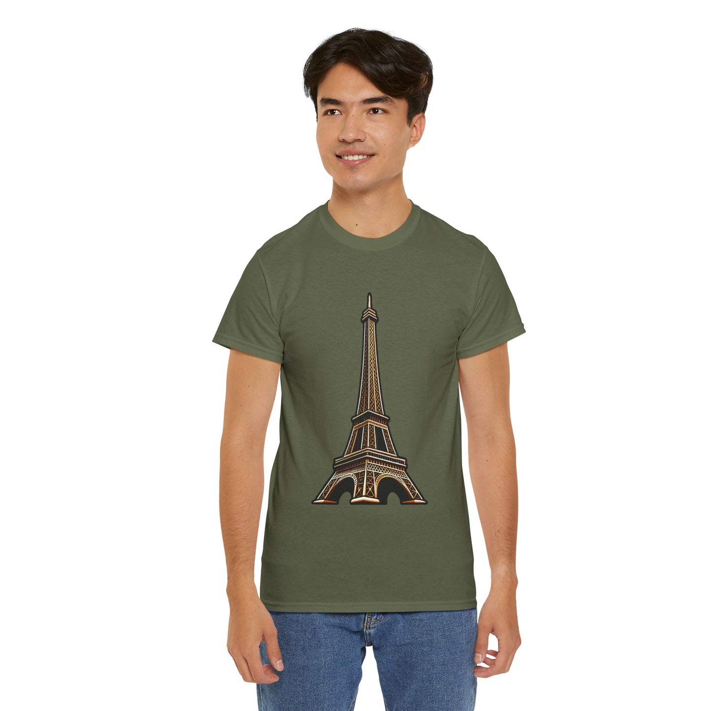 The Eiffel Tower Unisex Heavy Cotton Tee