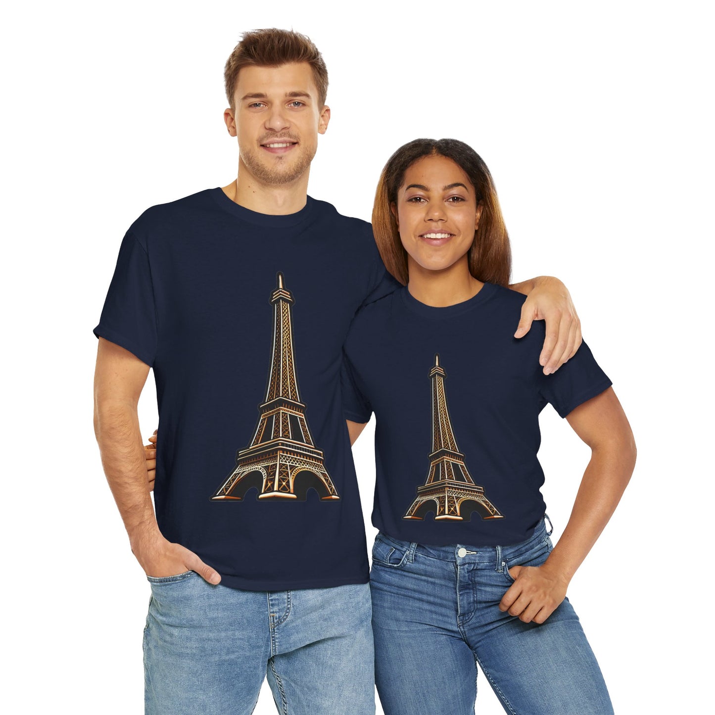 The Eiffel Tower Unisex Heavy Cotton Tee